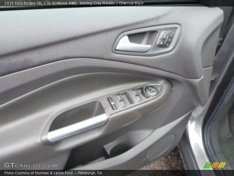 Sterling Gray Metallic / Charcoal Black 2013 Ford Escape SEL 2.0L EcoBoost 4WD
