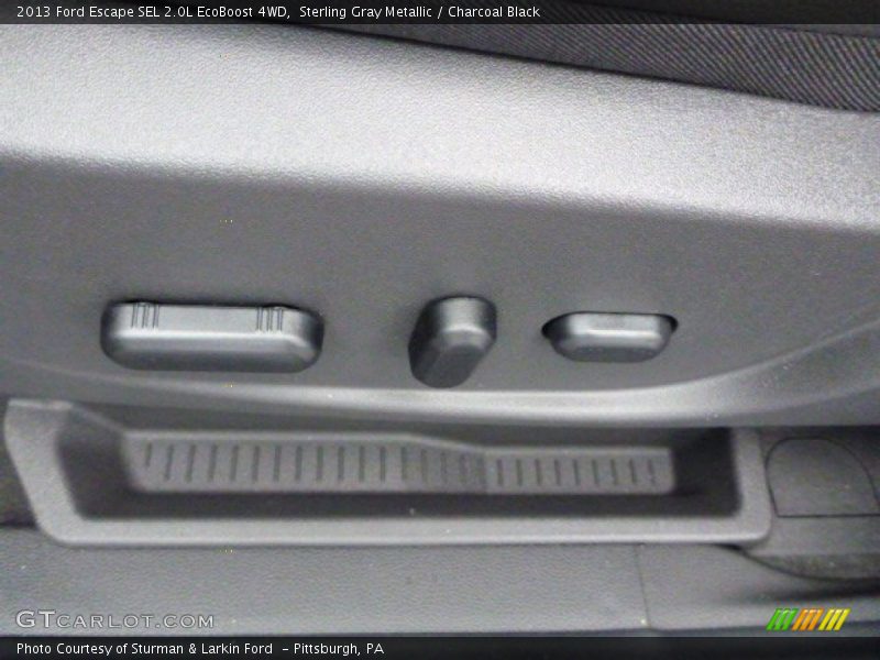 Sterling Gray Metallic / Charcoal Black 2013 Ford Escape SEL 2.0L EcoBoost 4WD