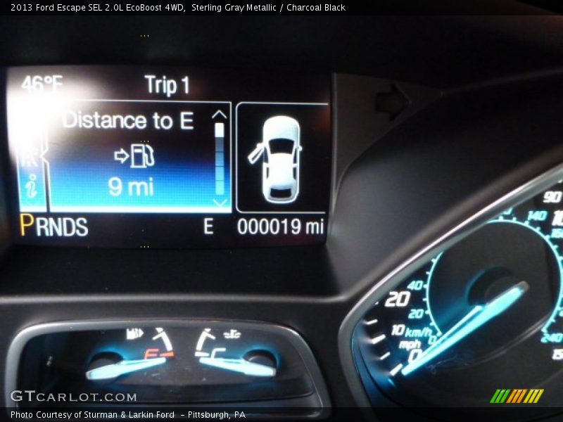 Sterling Gray Metallic / Charcoal Black 2013 Ford Escape SEL 2.0L EcoBoost 4WD
