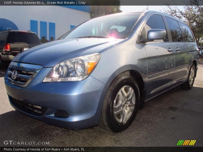 Ocean Mist Metallic / Gray 2005 Honda Odyssey EX-L