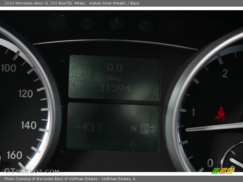 Iridium Silver Metallic / Black 2010 Mercedes-Benz GL 350 BlueTEC 4Matic