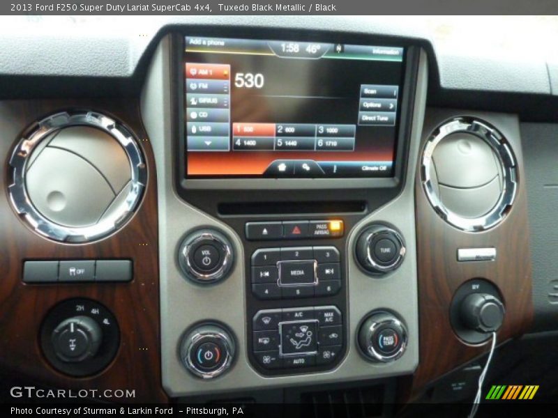 Controls of 2013 F250 Super Duty Lariat SuperCab 4x4