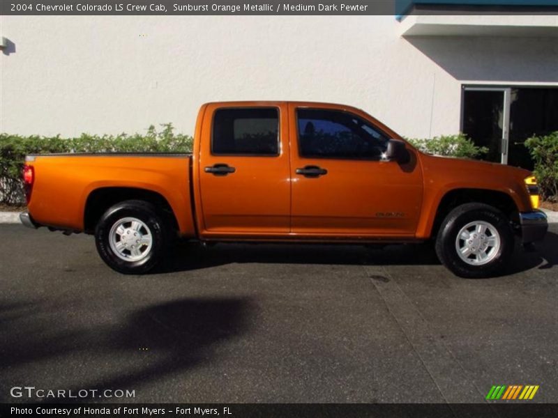 Sunburst Orange Metallic / Medium Dark Pewter 2004 Chevrolet Colorado LS Crew Cab