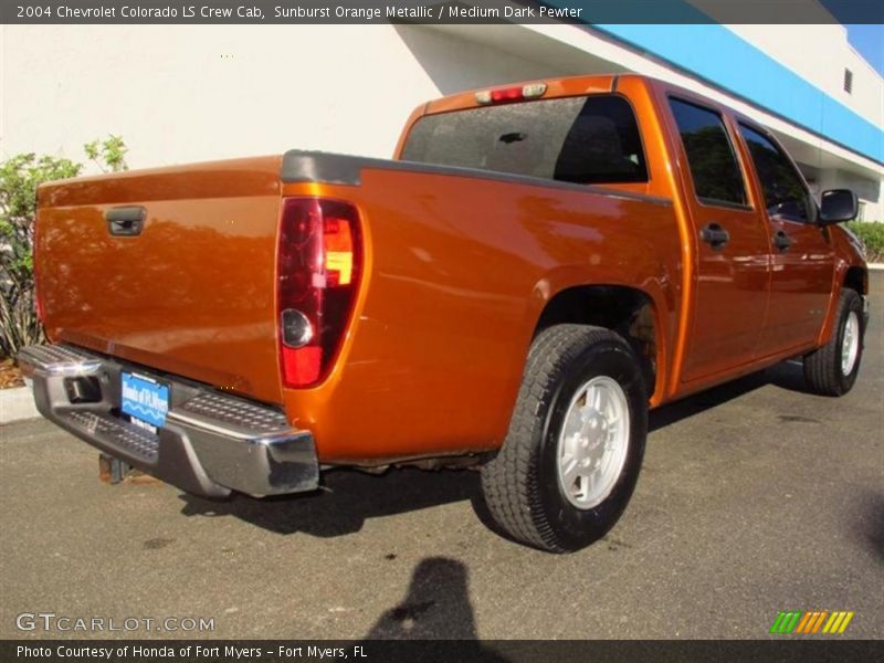 Sunburst Orange Metallic / Medium Dark Pewter 2004 Chevrolet Colorado LS Crew Cab