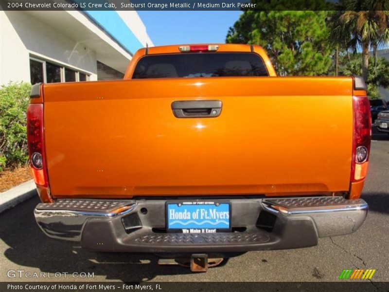 Sunburst Orange Metallic / Medium Dark Pewter 2004 Chevrolet Colorado LS Crew Cab