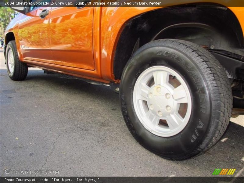 Sunburst Orange Metallic / Medium Dark Pewter 2004 Chevrolet Colorado LS Crew Cab