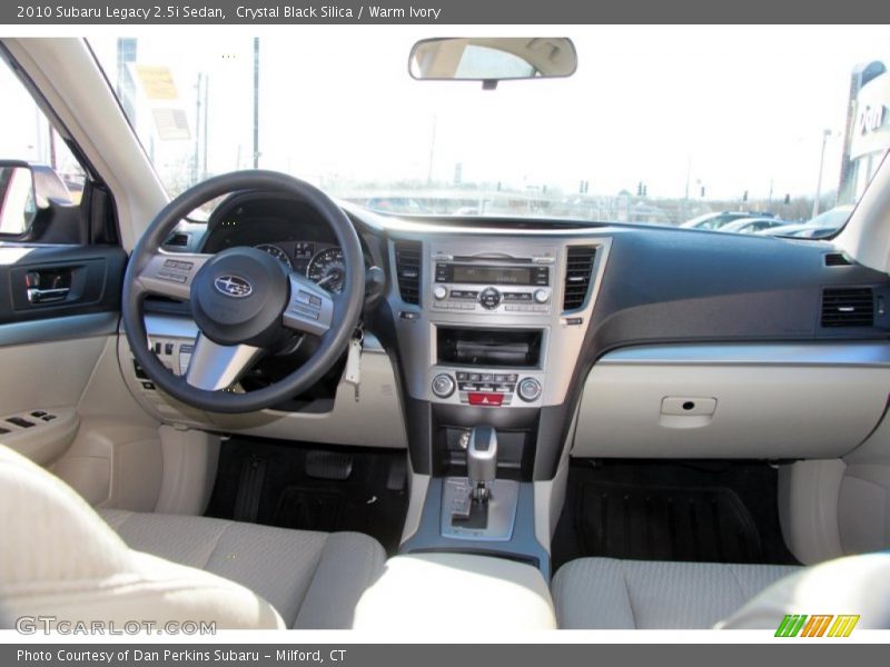 Crystal Black Silica / Warm Ivory 2010 Subaru Legacy 2.5i Sedan