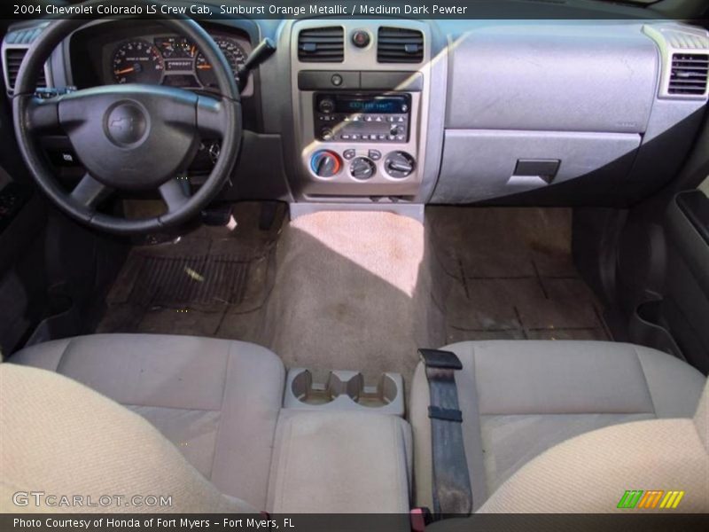 Sunburst Orange Metallic / Medium Dark Pewter 2004 Chevrolet Colorado LS Crew Cab