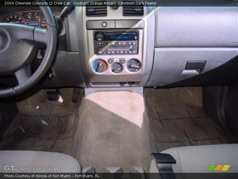 Sunburst Orange Metallic / Medium Dark Pewter 2004 Chevrolet Colorado LS Crew Cab