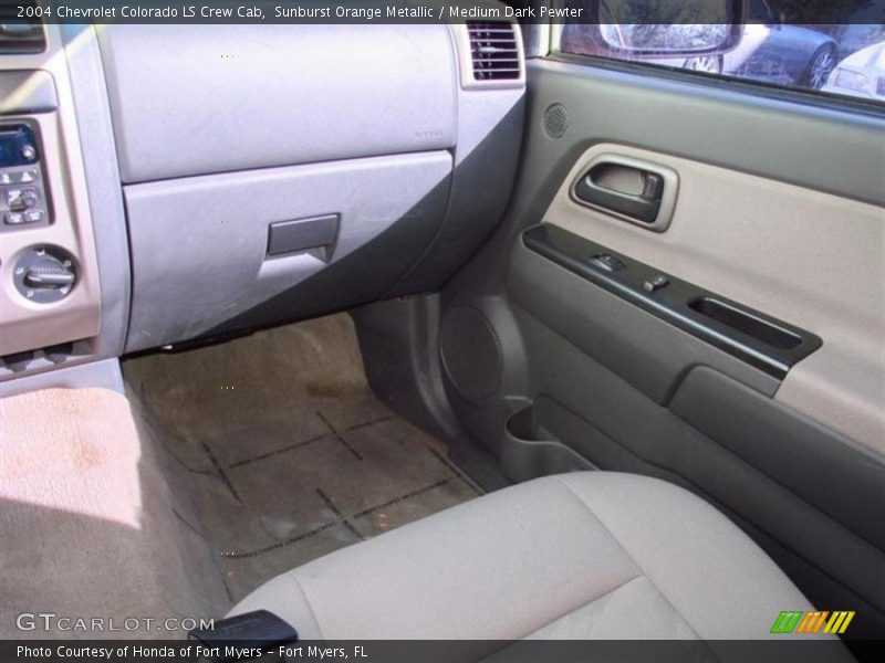 Sunburst Orange Metallic / Medium Dark Pewter 2004 Chevrolet Colorado LS Crew Cab