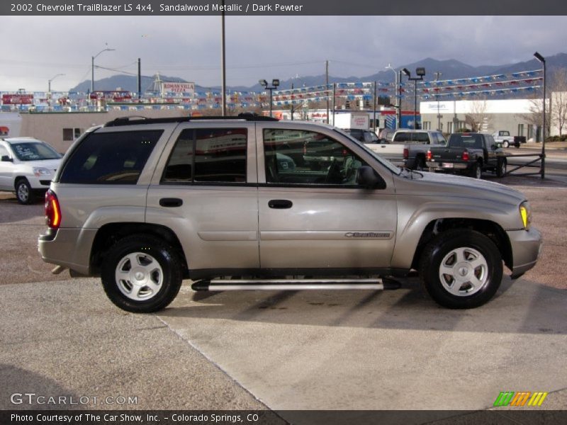 Sandalwood Metallic / Dark Pewter 2002 Chevrolet TrailBlazer LS 4x4