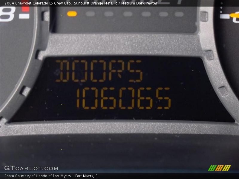 Sunburst Orange Metallic / Medium Dark Pewter 2004 Chevrolet Colorado LS Crew Cab