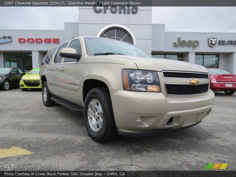 Gold Mist Metallic / Light Cashmere/Ebony 2007 Chevrolet Suburban 1500 LT