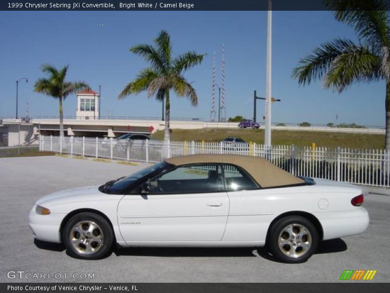 Bright White / Camel Beige 1999 Chrysler Sebring JXi Convertible