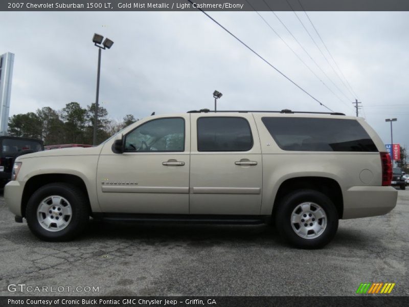Gold Mist Metallic / Light Cashmere/Ebony 2007 Chevrolet Suburban 1500 LT