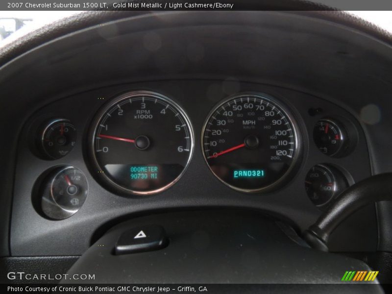 Gold Mist Metallic / Light Cashmere/Ebony 2007 Chevrolet Suburban 1500 LT