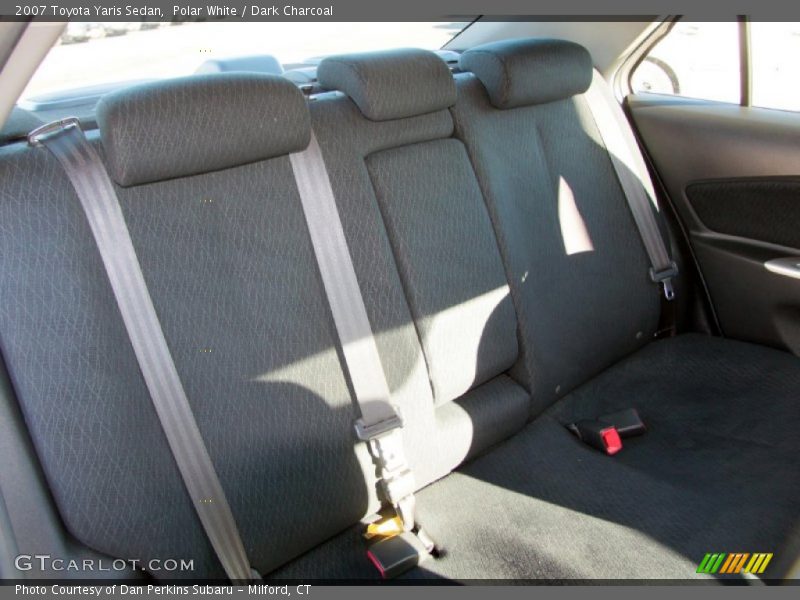 Polar White / Dark Charcoal 2007 Toyota Yaris Sedan