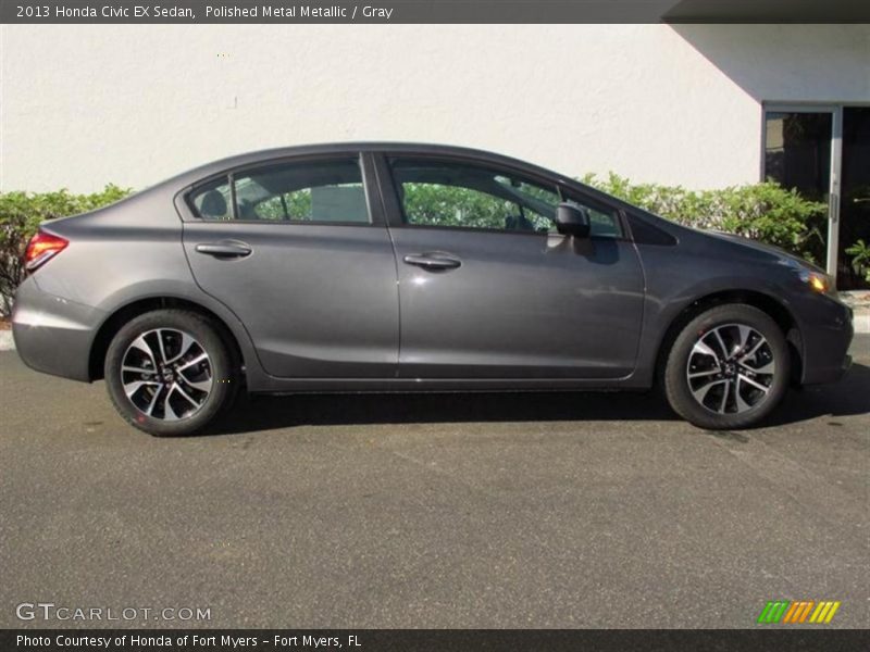 Polished Metal Metallic / Gray 2013 Honda Civic EX Sedan