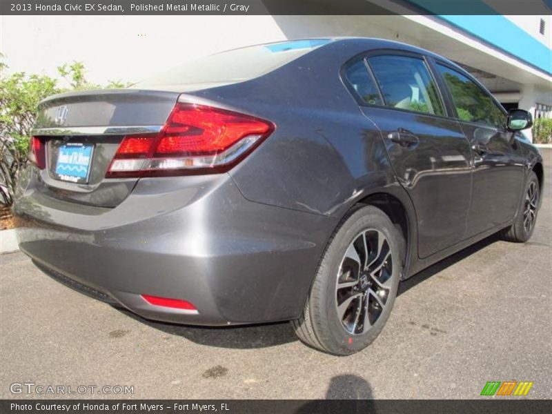 Polished Metal Metallic / Gray 2013 Honda Civic EX Sedan
