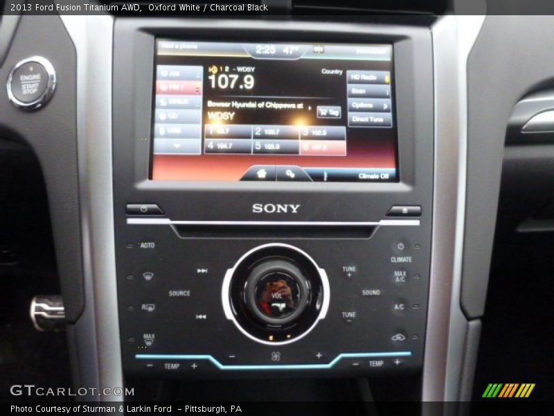 Controls of 2013 Fusion Titanium AWD