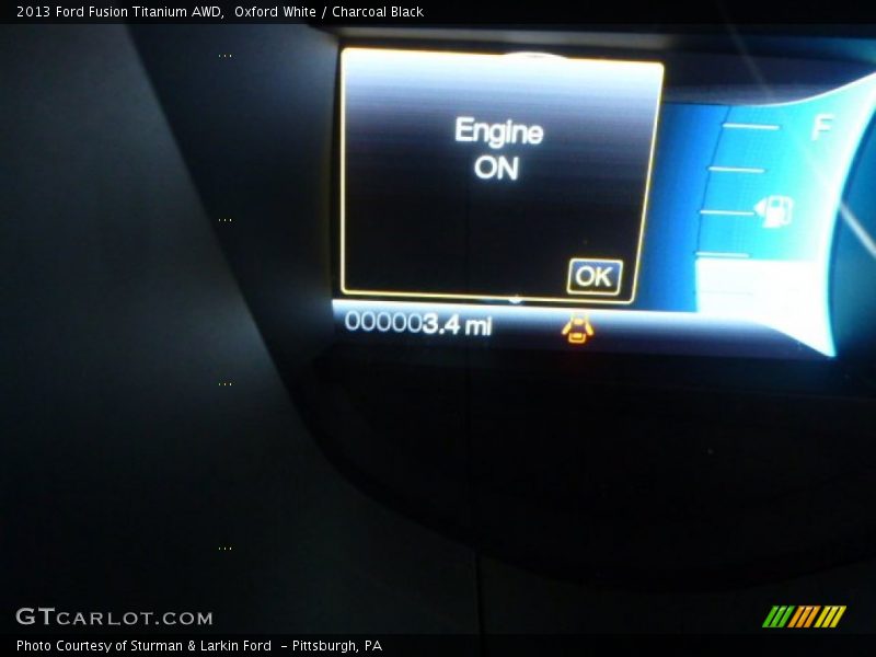 Oxford White / Charcoal Black 2013 Ford Fusion Titanium AWD