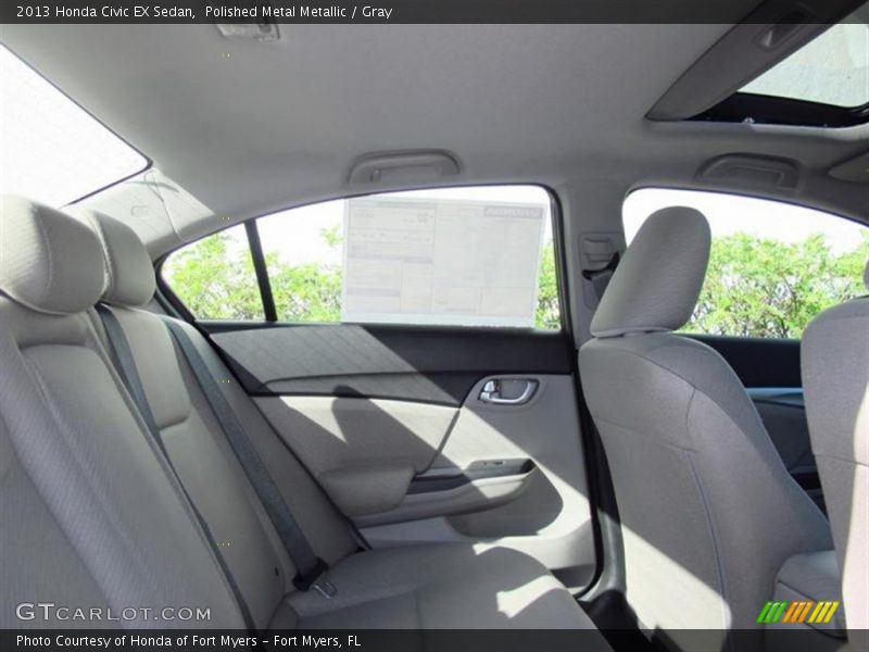 Polished Metal Metallic / Gray 2013 Honda Civic EX Sedan