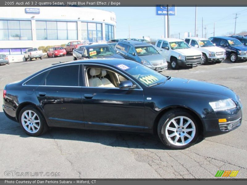 Night Blue Pearl Effect / Beige 2005 Audi A6 3.2 quattro Sedan