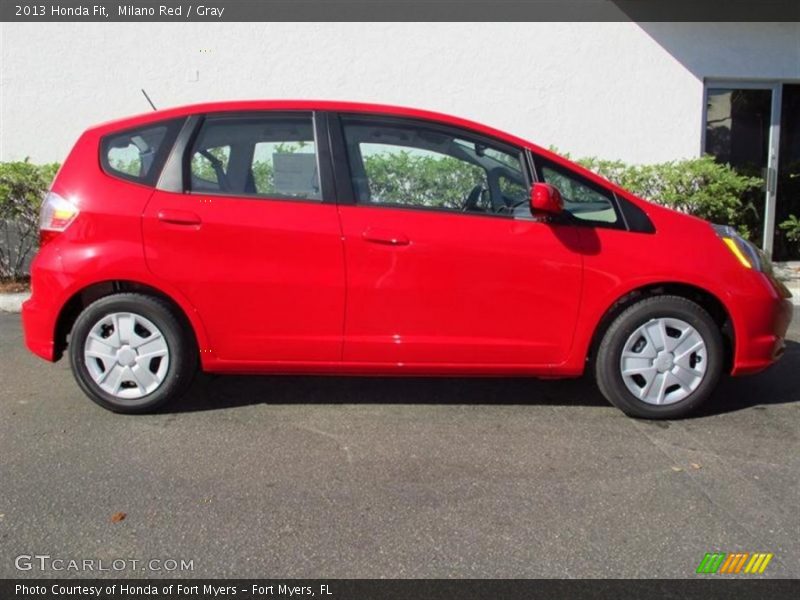 Milano Red / Gray 2013 Honda Fit