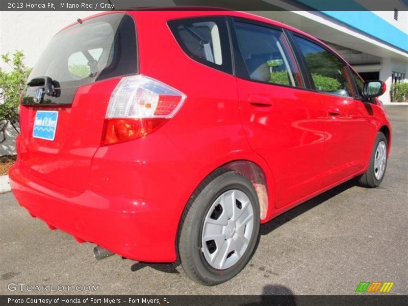 Milano Red / Gray 2013 Honda Fit