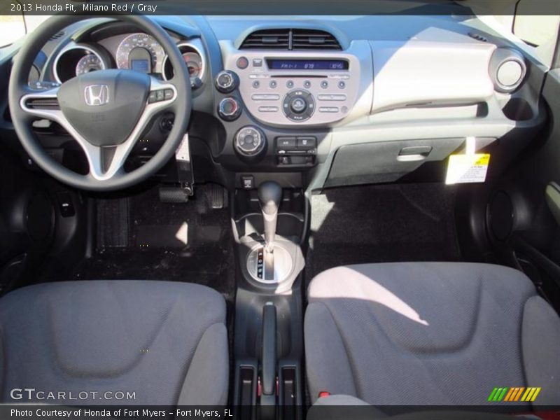 Milano Red / Gray 2013 Honda Fit