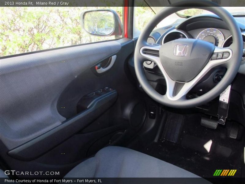 Milano Red / Gray 2013 Honda Fit