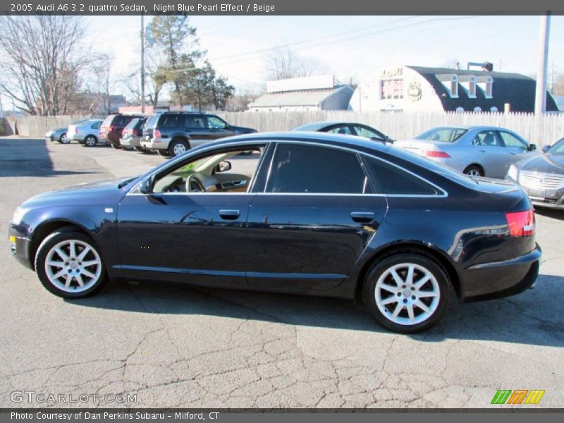 Night Blue Pearl Effect / Beige 2005 Audi A6 3.2 quattro Sedan