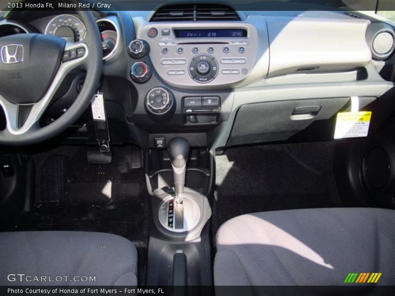 Milano Red / Gray 2013 Honda Fit