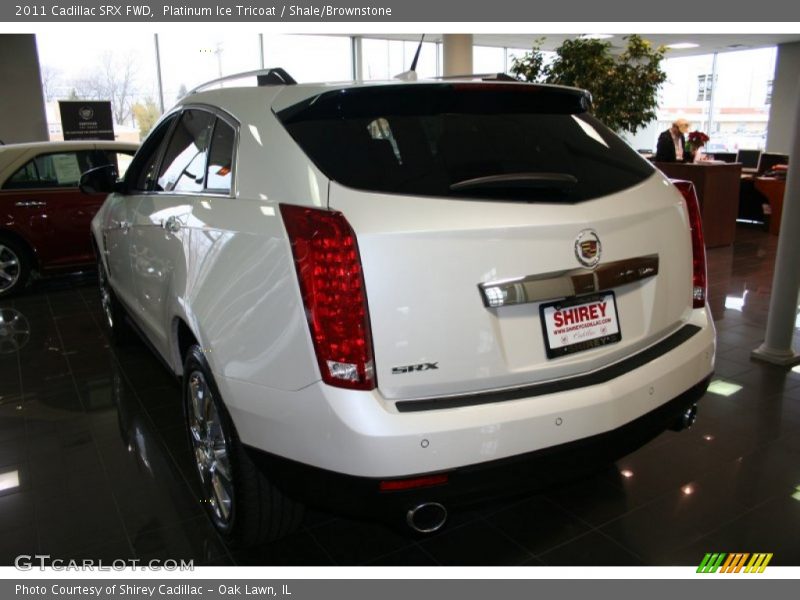 Platinum Ice Tricoat / Shale/Brownstone 2011 Cadillac SRX FWD
