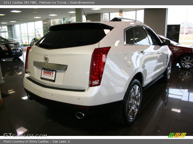 Platinum Ice Tricoat / Shale/Brownstone 2011 Cadillac SRX FWD