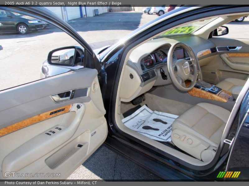 Night Blue Pearl Effect / Beige 2005 Audi A6 3.2 quattro Sedan
