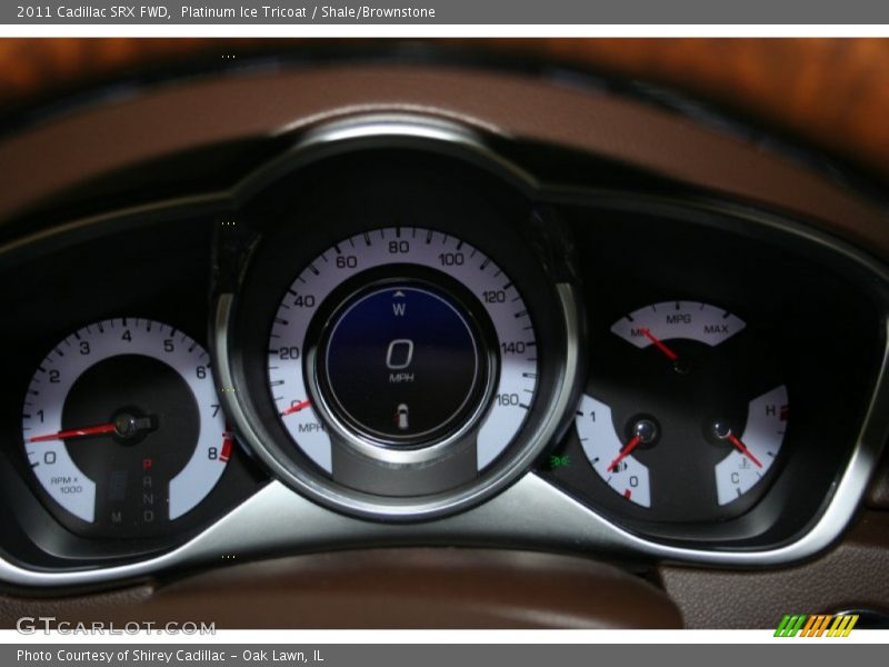 Platinum Ice Tricoat / Shale/Brownstone 2011 Cadillac SRX FWD