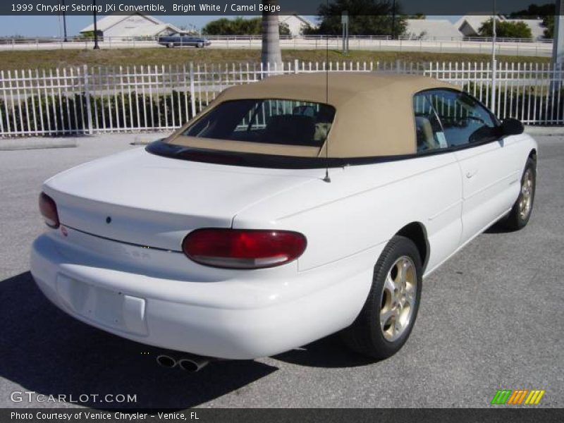 Bright White / Camel Beige 1999 Chrysler Sebring JXi Convertible
