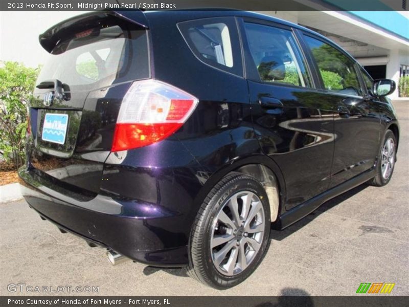 Midnight Plum Pearl / Sport Black 2013 Honda Fit Sport