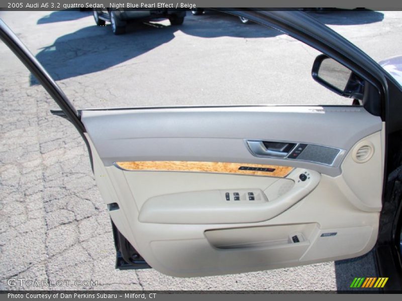 Night Blue Pearl Effect / Beige 2005 Audi A6 3.2 quattro Sedan