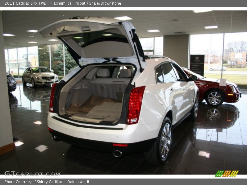 Platinum Ice Tricoat / Shale/Brownstone 2011 Cadillac SRX FWD