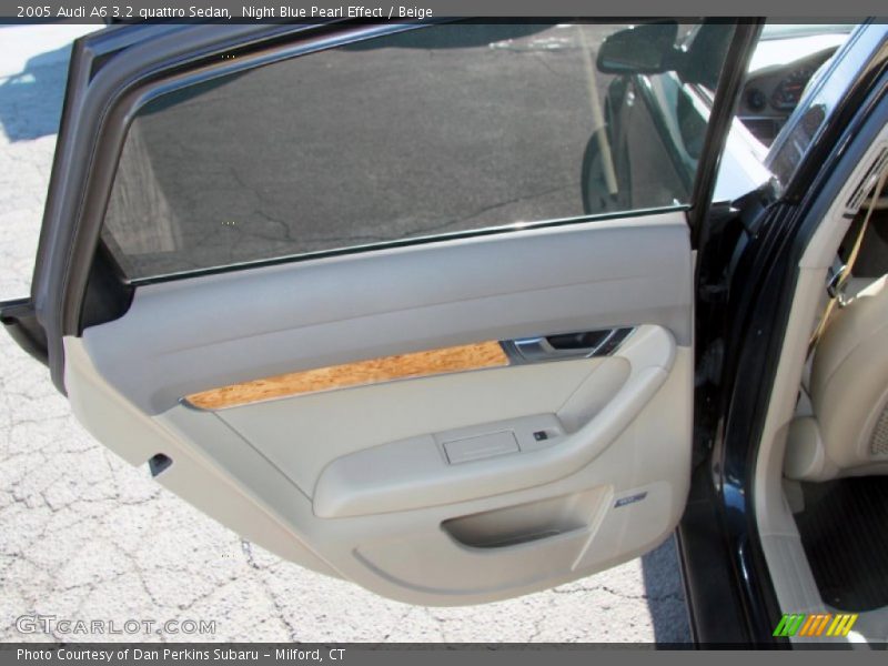 Night Blue Pearl Effect / Beige 2005 Audi A6 3.2 quattro Sedan