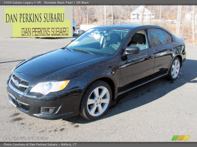 Obsidian Black Pearl / Off Black 2009 Subaru Legacy 3.0R