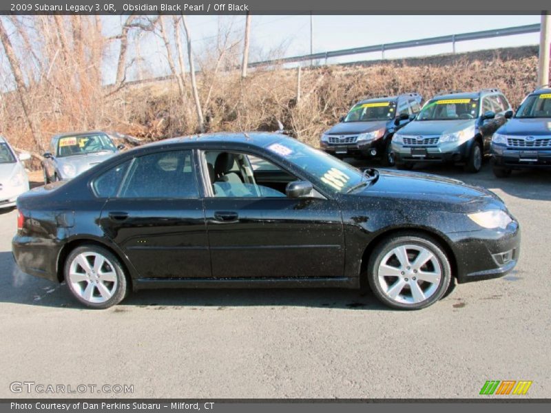 Obsidian Black Pearl / Off Black 2009 Subaru Legacy 3.0R