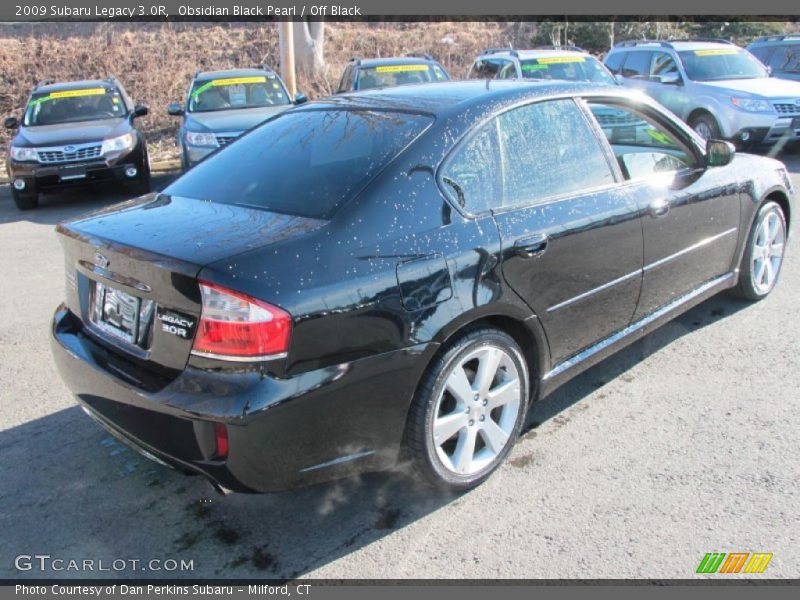 Obsidian Black Pearl / Off Black 2009 Subaru Legacy 3.0R