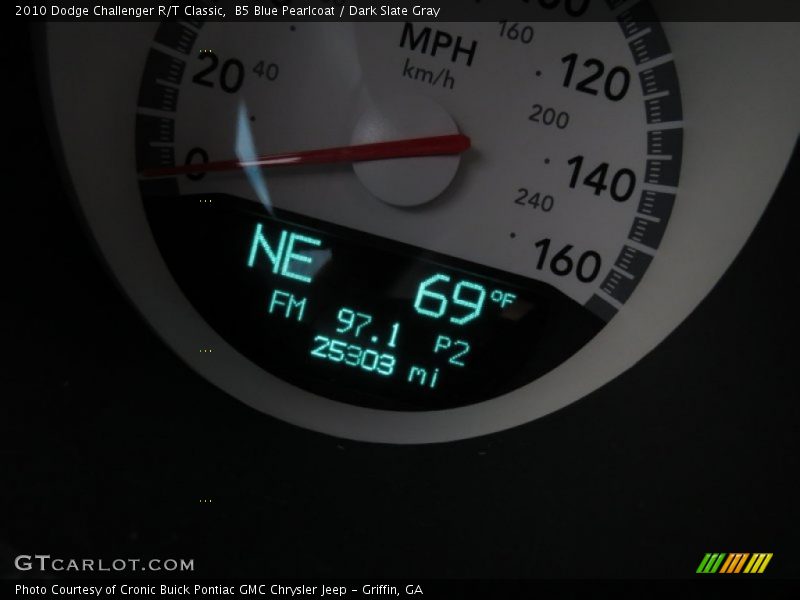 B5 Blue Pearlcoat / Dark Slate Gray 2010 Dodge Challenger R/T Classic