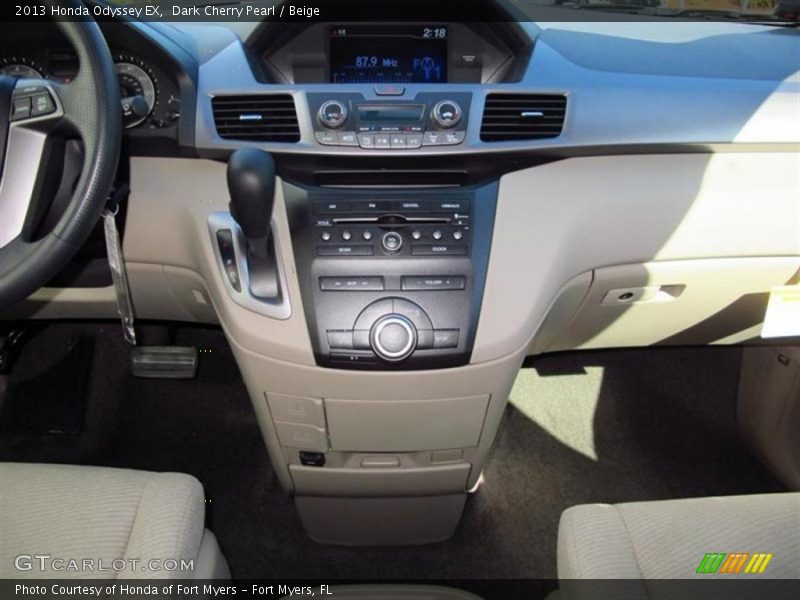 Dark Cherry Pearl / Beige 2013 Honda Odyssey EX
