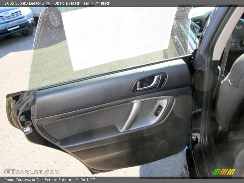 Obsidian Black Pearl / Off Black 2009 Subaru Legacy 3.0R