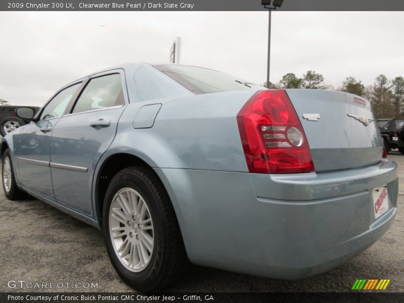 Clearwater Blue Pearl / Dark Slate Gray 2009 Chrysler 300 LX
