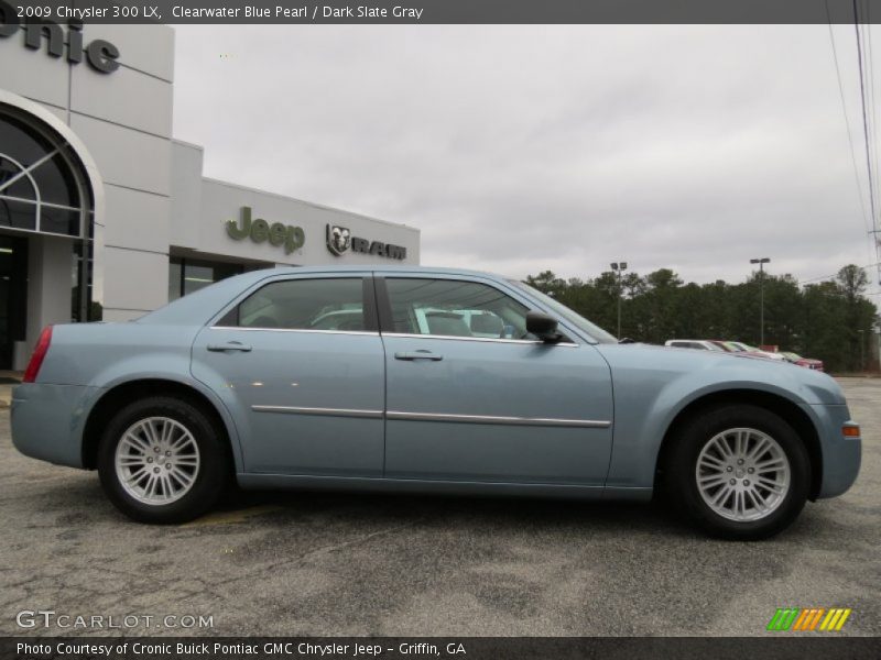 Clearwater Blue Pearl / Dark Slate Gray 2009 Chrysler 300 LX